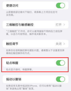 安达苹果授权维修站分享iPhone轻点无法唤醒怎么办 