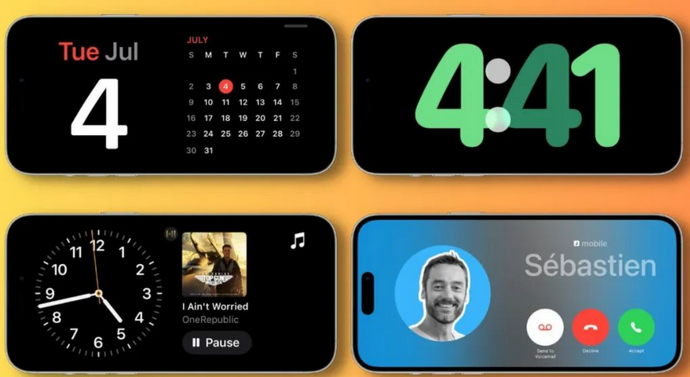 安达苹果手机维修分享iOS17横屏充电待机显示有什么好处 