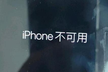 安达苹果服务网点分享锁屏界面显示“iPhone 不可用”如何解决 